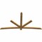 Ekena Millwork Alberta Rough Sawn Timber Gable Bracket, Western Red Cedar, 96"W x 52"H x 2"D x 4"F, 13/12 Pitch GBW096X52X0204ALB00RWR - alternate 5